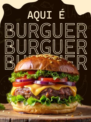 Post de Social Media para uma hamburgueria