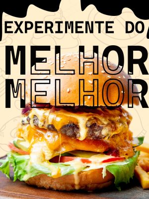 Post de Social Media para uma hamburgueria